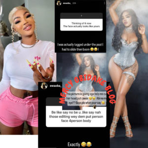 "She St0le My Face For Her Birthday Photoshoot"- Influencer Ewaoba dr@gs #BBNaija Chichi (Details)