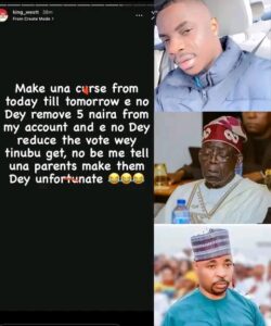 "Am Not The One Who Made Your P@rents Unf0rtun@te..Even If You Curse Me, It Can't Reduce Tinubu's Votes", Mc Oluomo Son Brags