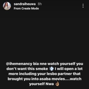 Businesswoman Sandra Iheuwa Accuses Nollywood Actress, Iheme Nancy Of Sleeping With Her Husband.