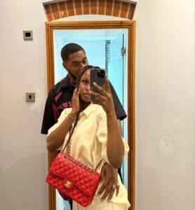 "Val's Day Something Light"- Sheggz & Bella Okagbue Celebrate Valentine In London (Photos)