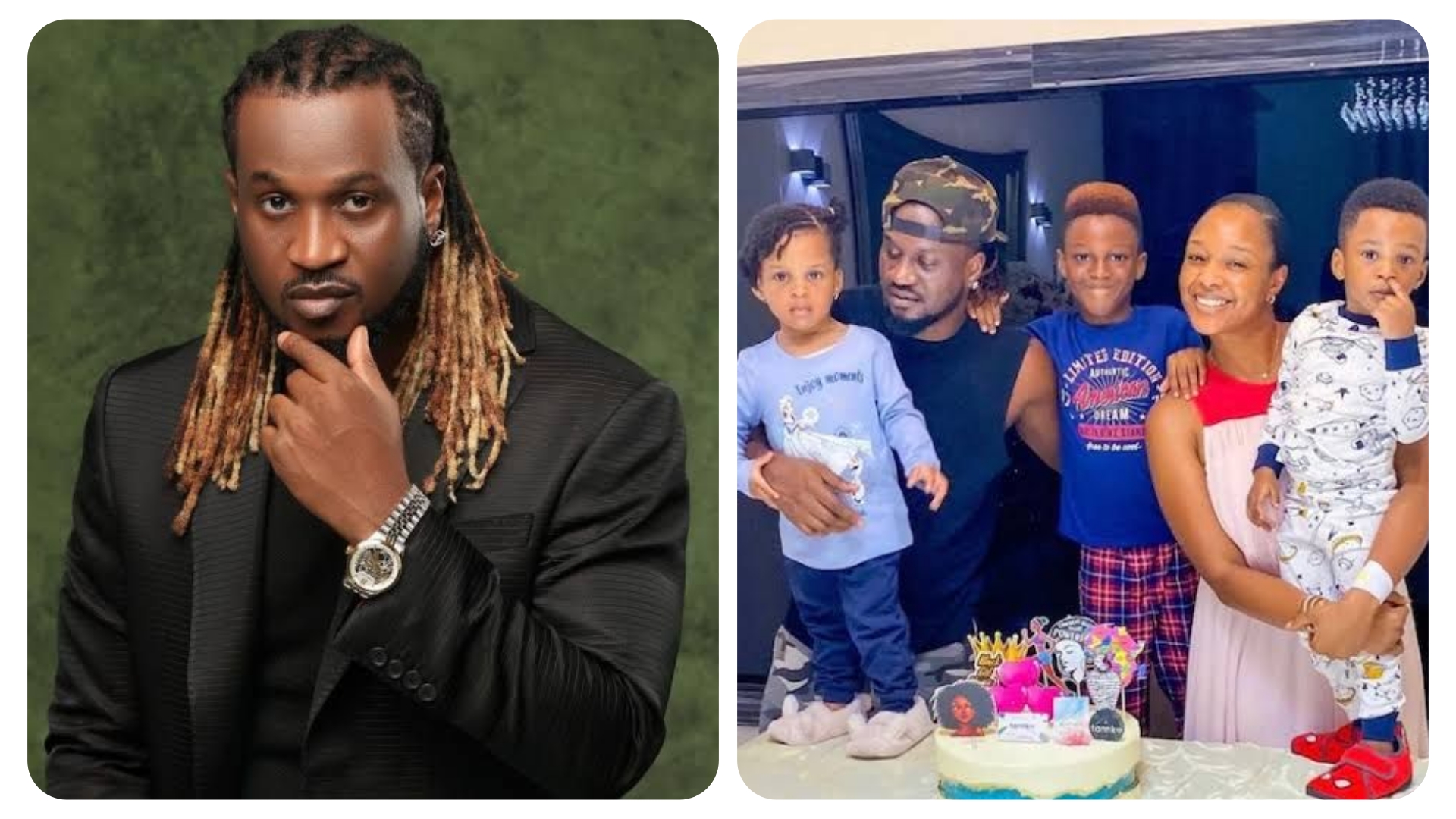 Singer Paul Okoye reunites with his kids