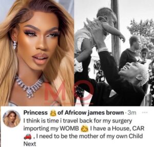 "I Think It's Time To Get A WOMB, I Need To Be Mother Of My Own Child"- James Brown Reveals Latest Ambition