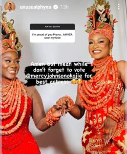 BBN Winner, Phyna Reveals Her Choice For AMVCA Best Actress, Tells Fans To Vote Massively For Her