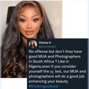 "Are There Not Good Photographers In South Africa?"- Reality Tv Star, Christy O Asks, Shades BBTitans Housemates