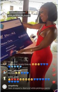 "Blue Diamonds Are Here To Take Care Of You"- Fan Writes As Blue Aiva Recieves 2 Million Naira, Iphone 14 Gift, Kanaga Also Got Iphone 14 (VIDEO)