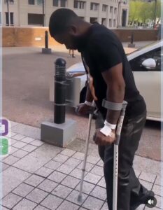 "Say a prayer for me"- Rapper, Falz writes as he shares video from his knee surgical procedure...