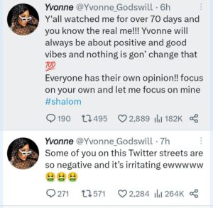 Yvonne Godswill on Juicy Jay