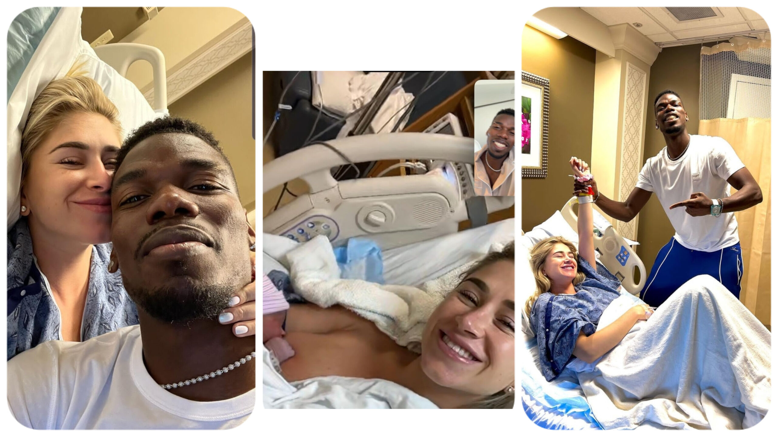 PICS: Popular Footballer, Paul Pogba & Wife Welcome Their Third Child -  Gistmania