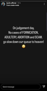 Tochi on judgement day