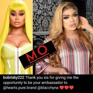 Blac Chyna on Bobrisky