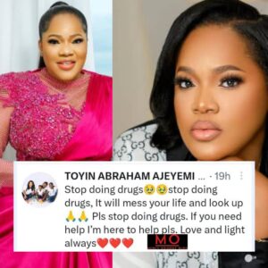 Toyin Abraham on colleagues doing drugs