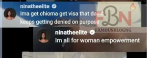 Anita on Davido and Chioma