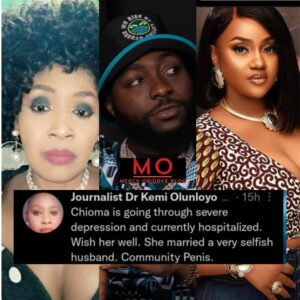 Kemi Olunloyo on Davido and Chioma