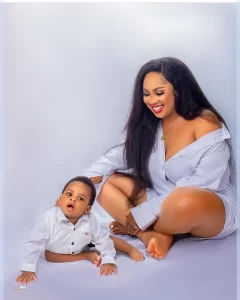 "Thank God For All My Blessings"- Actress, Amarachi Igidimbah celebrates son as he turns 8 months old & New House (PHOTOS)