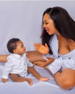 "Thank God For All My Blessings"- Actress, Amarachi Igidimbah celebrates son as he turns 8 months old & New House (PHOTOS)