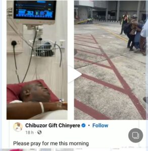 Apostle chibuzor hospitalized