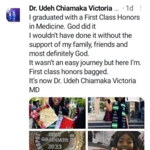 God Did It, It Wasn't An Easy Journey" - Nigerian Lady Celebrates As She Graduates With First Class Honors In Medicine From RussiaVarsity