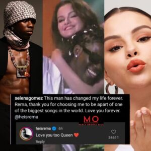 "You Have Changed My Life Forever, Love You...."- Selena Gomez Pens Sweet Words Of Appreciation To Rema (Detail)