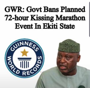 Government bans kissing Marathon in ekiti