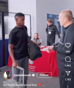 Basketmouth enroll son at Liverpool academy