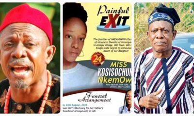 Nollywood Actor, Nkem Owoh Breaks Silence Over Daughter's Death (DETAILS)