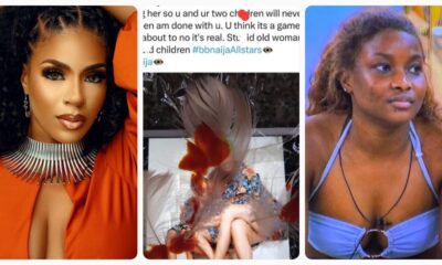 "Cant You Watch A Show Without T0xicity & Evil"- Netizens React As BBN Fan Allegedy Takes Venita & Kids Photos To A Shr!ne (DETAIL)