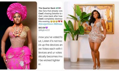 "Lets All Be Wicked Together.. Pick Up Your Devices & Make Her Votes Invalid"- Alex Fans React After Ceec's Speech Against Their Favourites Last Night (DETAIL)