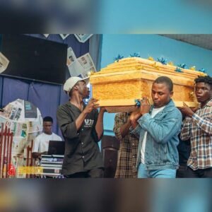 Gospel artiste Samuel in coffin