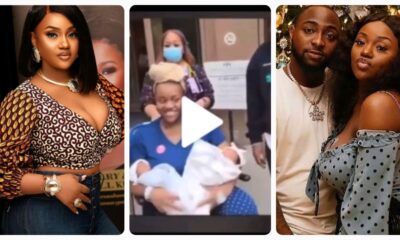 "God Is Too Faithful"- Fans Say As Video Of Chioma Carrying Her Twin Babies Trend