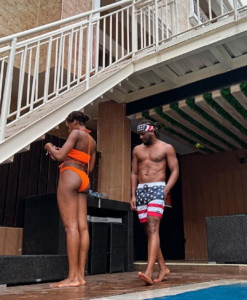 "You Get Mind Collect Your Fellow Woman Husband"- Reactions As Paul Okoye Shares Poolside Pictures With His Girlfriend, Ivy Zeeny (PHOTOS)