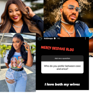 "The Moment You Put An Option On Erica Is When She Stopped Being Your Wife"- Fans Tell Kiddwaya After He Revealed He's In Love With His Wives, Erica & Ceec