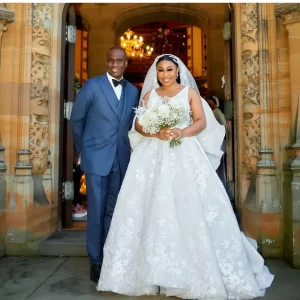  Rita Dominic and husband, Fidelis Anosike celebrate 1st wedding anniversary with throwback from their wedding 