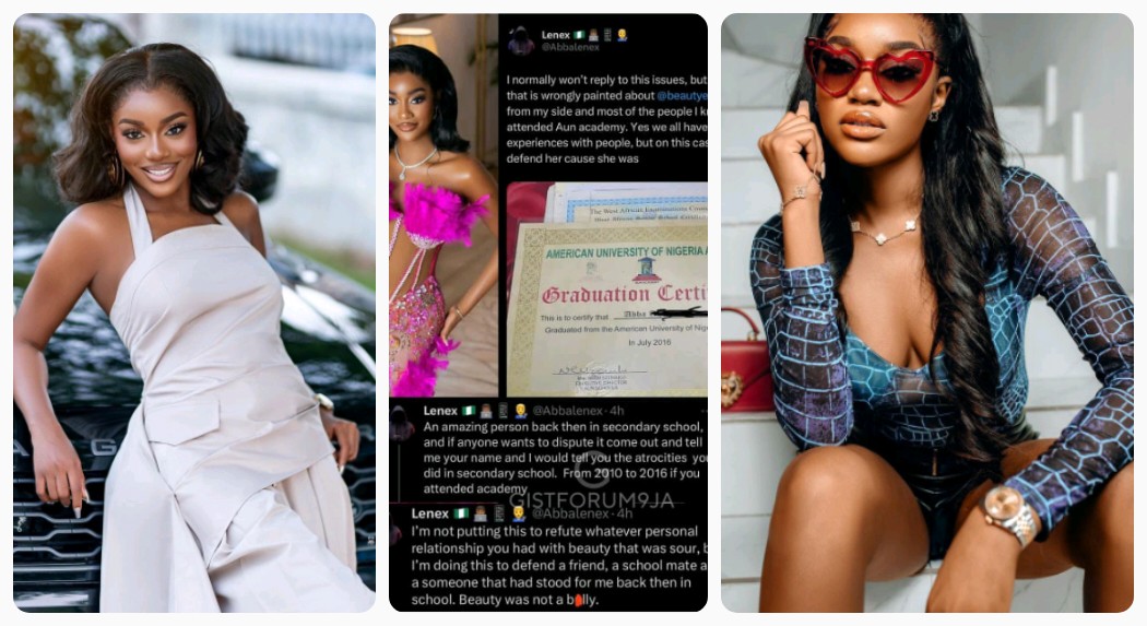 "Beauty Was An Amazing Person In Secondary School"- Beauty Tukura's Former School Mate Debunks Allegations Of Bullying Made Against Her, Provides Evidence (DETAILS)