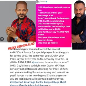 Uche Maduagwu on Yul Edochie