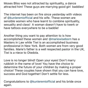 "Love Is No Longer Blind! Open Your Eyes, Don't Marry Rubbish In The Name Of Love....These Women Combine $exuality &...- Wale Jana Reacts To Kunle Remi & Moses Bliss Partners