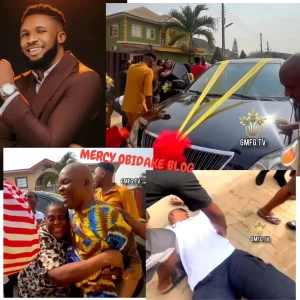 Gospel Singer, Ebuka Songs Gifts His Parents A Brand New Car (PHOTOS)