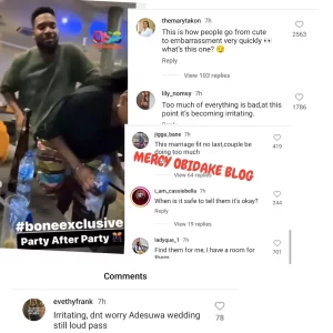 Netizens have reacted to a new video of Actor Kunle Remi & his wife Tiwi, publicly demonstrating a doggy style in order to get a child quickly. However, their fun video didn't go too well with netizens who feel they are doing too much