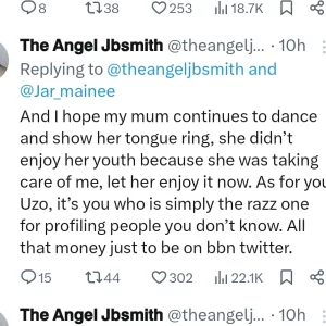    "I Hope My Mum Continues To Dance & Show Her Tongue Ring, She Didn't Enjoy Her Youth Because She Was Taking Care Of Me......" - BBN Angel Smith Replies Trolls Who In$ulted Her Mum & Accused Her Of Sl€€ping With Yahoo Boys (DETAILS)