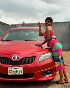 Jadrolita recieves car on her birthday 