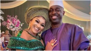 World's Best Hubby - Actress, Mercy Aigbe Praises Husband, Kazim Adeoti After He Paid A Surprise Visit To Her While On A Movie Set (VIDEO)