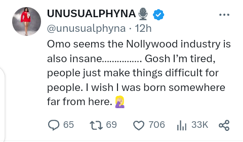 "I Wish I Was Not Born In Nigeria" — BBNaija Phyna Says After Terrible Nollywood Experience (DETAILS)