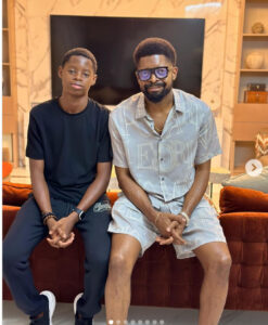 Basketmouth and his son