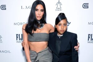 Kim Kardashian and her daughter, North West