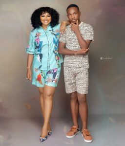 Mercy Aigbe and her son