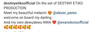 "Women Supporting Women"- Fans Praise Destiny Etiko For Giving Harrysong Estranged Wife A Movie Role (VIDEO)