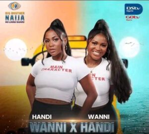 Meet Wannie and Handi, the 7th pair. The seventh pair of the season are identical twins from kaduna state. They’re both DJS. The duo are on the show to cause wahala.