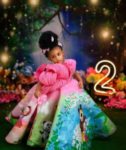 "My Womb Opener, My Favourite Human...As You Grow Old, May God Shower You With Divine Favour, Love & Grace...."- Actress Yetunde Barnabas Celebrates Daughter On Her 2nd Birthday