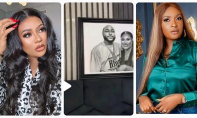 "You Like Small Boys, Davido Is 31, While You're 42, He Does Not Even Like F^t Ladies..You're Disr£specting Your Boyfriend"- Blessing CEO Sl@ms Nkechi Blessing For Hanging Davido's Portrait By Her Bedside (VIDEO)