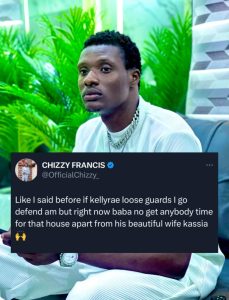 "Kelly Rae Nor Get Time For Anybody Except Kassia"- Chizzy Francis Says, Reveals What He Will Do If Kelly Rae Eventually Lose Guard