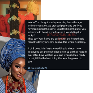 Actress Ini Edo Announces Engagement, Set to Wed! Encourages Ladies Who Have Given Up On Love 